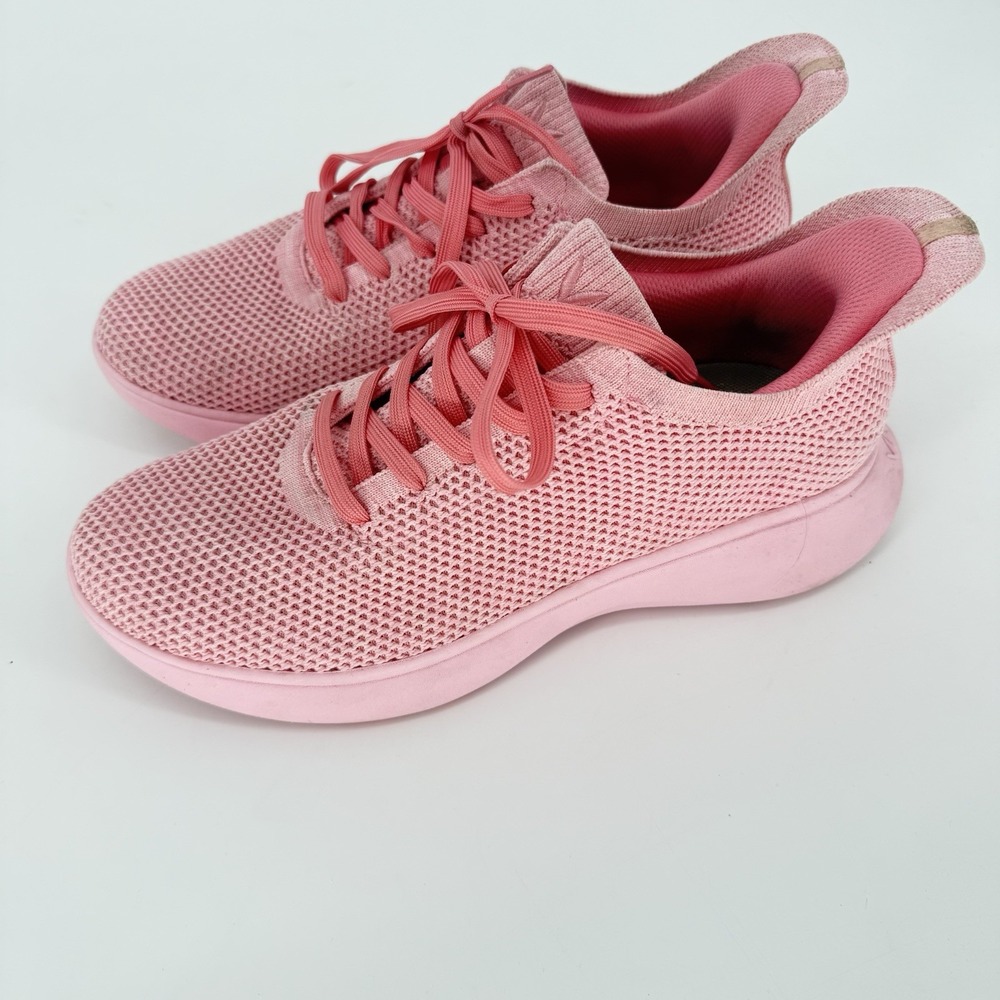 VIVAIA Urban Round Toe Knit Sneakers Comfort Casual Walking Shoes Pink US 9/EU40